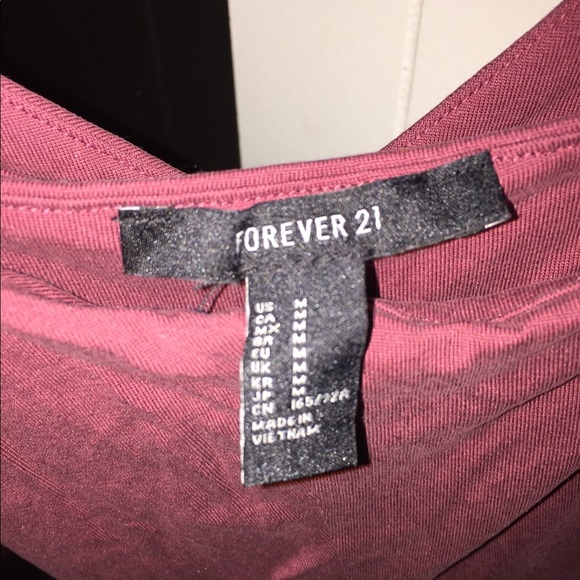 Forever 21 romper maroon worn once medium - Picture 2 of 2